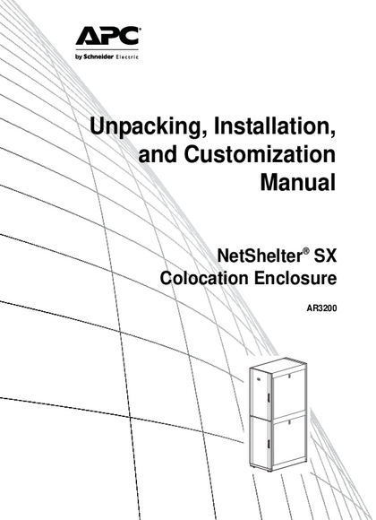 Rack APC Netshelter SX 19'' 42U AR3200 - PDF