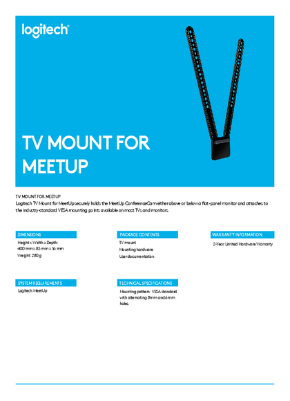 Soporte de TV para Meetup 939-001498 - PDF