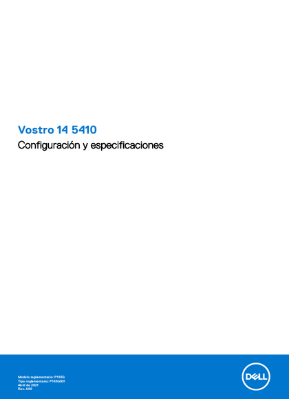 Notebook Dell Vostro 5410 I5-11320H 8GB SSD256 14" T5WHJ - PDF